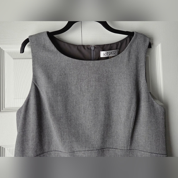 Kasper Classic Gray Midi Dress - Picture 4 of 12